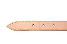 画像をギャラリービューアに読み込む, LOUIS VUITTON ルイヴィトンバギー用ショート ヌメ革ストラップ ベージュ 全長71cm 美品 中古 65061