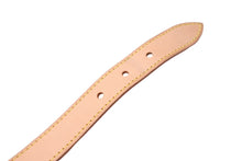 画像をギャラリービューアに読み込む, LOUIS VUITTON ルイヴィトンバギー用ショート ヌメ革ストラップ ベージュ 全長71cm 美品 中古 65061