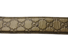 Load image into Gallery viewer, GUCCI グッチ ハートGGバックル ベルト 245856 214351 レザー カーキ ゴールド金具 サイズ95/38 良品 中古 65068