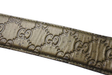 Load image into Gallery viewer, GUCCI グッチ ハートGGバックル ベルト 245856 214351 レザー カーキ ゴールド金具 サイズ95/38 良品 中古 65068