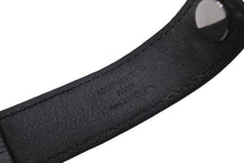 画像をギャラリービューアに読み込む, LOUIS VUITTON ルイヴィトン ブレスレット ブラスレ ホッケンハイム M6295 ブラック ガンメタリックシルバー金具 良品 中古 65070