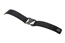 画像をギャラリービューアに読み込む, LOUIS VUITTON ルイヴィトン ブレスレット ブラスレ ホッケンハイム M6295 ブラック ガンメタリックシルバー金具 良品 中古 65070