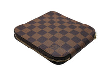 画像をギャラリービューアに読み込む, LOUIS VUITTON ルイヴィトン オーガナイザー オラフ 二つ折り財布 N61723 ダミエ エベヌ ラウンドジップ PVC レザー 美品 中古 65071