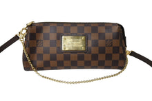 画像をギャラリービューアに読み込む, LOUIS VUITTON ルイヴィトン エヴァ ショルダーバッグ N55213 ダミエ エベヌ ブラウン ゴールド金具 美品 中古 65072