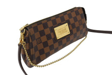 画像をギャラリービューアに読み込む, LOUIS VUITTON ルイヴィトン エヴァ ショルダーバッグ N55213 ダミエ エベヌ ブラウン ゴールド金具 美品 中古 65072