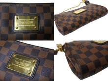 画像をギャラリービューアに読み込む, LOUIS VUITTON ルイヴィトン エヴァ ショルダーバッグ N55213 ダミエ エベヌ ブラウン ゴールド金具 美品 中古 65072