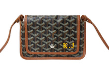 Load image into Gallery viewer, GOYARD ゴヤール プリュメ ポーチウォレット ショルダーバッグ PLUMETPMLTY01CL03P ブラック ブラウン シルバー金具 良品 中古 65075