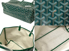 画像をギャラリービューアに読み込む, 新品未使用 GOYARD ゴヤール サンルイPM トートバッグ STLOUIPMLTY09CL09P PVCコーティングキャンバス グリーン 中古 65081