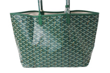 Load image into Gallery viewer, 新品未使用 GOYARD ゴヤール サンルイPM トートバッグ STLOUIPMLTY09CL09P PVCコーティングキャンバス グリーン 中古 65082