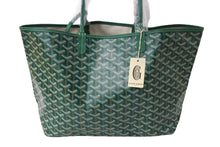 Load image into Gallery viewer, 新品未使用 GOYARD ゴヤール サンルイPM トートバッグ STLOUIPMLTY09CL09P PVCコーティングキャンバス グリーン 中古 65082