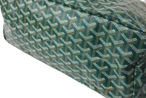 新品未使用 GOYARD ゴヤール サンルイPM トートバッグ STLOUIPMLTY09CL09P PVCコーティングキャンバス グリーン 中古 65082