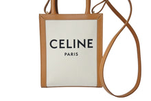 Load image into Gallery viewer, 新品未使用品 CELINE セリーヌ 2WAYショルダーバッグ 193302BNZ.02NT ミニバーティカルカバ コットンキャンバス レザー ベージュ 中古 65083