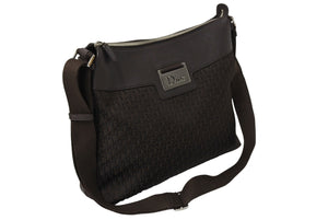 Christian Dior クリスチャンディオール ショルダーバッグ トロッター ブラウン キャンバス レザー シルバー金具 美品 中古 65085