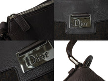 Load image into Gallery viewer, Christian Dior クリスチャンディオール ショルダーバッグ トロッター ブラウン キャンバス レザー シルバー金具 美品 中古 65085