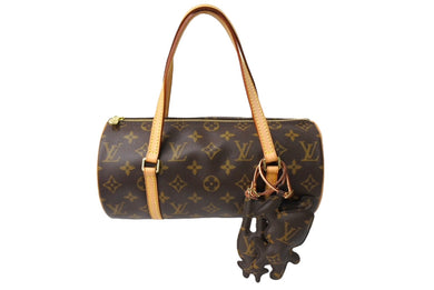 極美品 LouisVuitton ルイヴィトン パピヨン26 コムデギャルソンコラボ M40266 DU0054 2004年製 ブラウン ゴールド金具 中古 65088