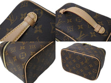 画像をギャラリービューアに読み込む, 極美品 LouisVuitton ルイヴィトン ニース ミニ バニティバッグ ハンドバッグ M44495 ICタグ モノグラムキャンバス 中古 65091