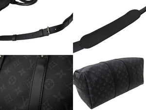 極美品 LouisVuitton ルイヴィトン キーポルバンドリエール45 M40569 MB2129 モノグラムエクリプスキャンバス レザー 中古 65095