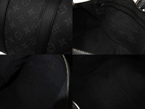 極美品 LouisVuitton ルイヴィトン キーポルバンドリエール45 M40569 MB2129 モノグラムエクリプスキャンバス レザー 中古 65095