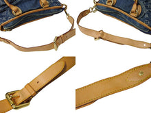 画像をギャラリービューアに読み込む, LOUIS VUITTON ルイヴィトン ネオカヴィMM ハンドバッグ M95349 2WAY モノグラム デニム ゴールド金具 美品 中古 65096