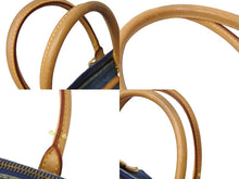 画像をギャラリービューアに読み込む, LOUIS VUITTON ルイヴィトン ネオカヴィMM ハンドバッグ M95349 2WAY モノグラム デニム ゴールド金具 美品 中古 65096