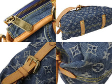 画像をギャラリービューアに読み込む, LOUIS VUITTON ルイヴィトン ネオカヴィMM ハンドバッグ M95349 2WAY モノグラム デニム ゴールド金具 美品 中古 65096