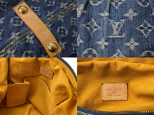 画像をギャラリービューアに読み込む, LOUIS VUITTON ルイヴィトン ネオカヴィMM ハンドバッグ M95349 2WAY モノグラム デニム ゴールド金具 美品 中古 65096