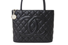 画像をギャラリービューアに読み込む, 極美品 CHANEL シャネル 1804 復刻トートバッグ ハンドバッグ 7番台 グレインドカーフスキン ブラック シルバー金具 中古 65101
