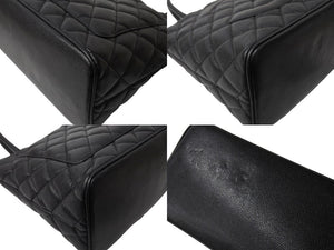 極美品 CHANEL シャネル 1804 復刻トートバッグ ハンドバッグ 7番台 グレインドカーフスキン ブラック シルバー金具 中古 65101