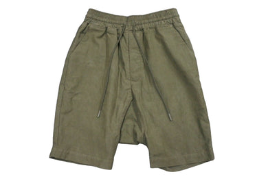 READY MADE レディメイド SEROUEL SHORTS サルエルショーツ ハーフパンツ ロゴ刺繍 サイズ1 カーキ グリーン 美品 中古 65106