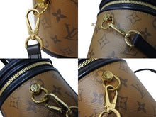 Load image into Gallery viewer, 極美品 LOUIS VUITTON ルイ ヴィトン カンヌ ショルダーバッグ M43986 モノグラムリバース ブラウン ブラック 中古 65107