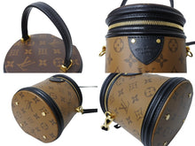 Load image into Gallery viewer, 極美品 LOUIS VUITTON ルイ ヴィトン カンヌ ショルダーバッグ M43986 モノグラムリバース ブラウン ブラック 中古 65107