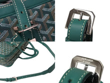 Load image into Gallery viewer, GOYARD ゴヤール アンバサードMM ブリーフケース ビジネスバッグ ヘリンボーン グリーン シルバー金具 美品 中古 65111
