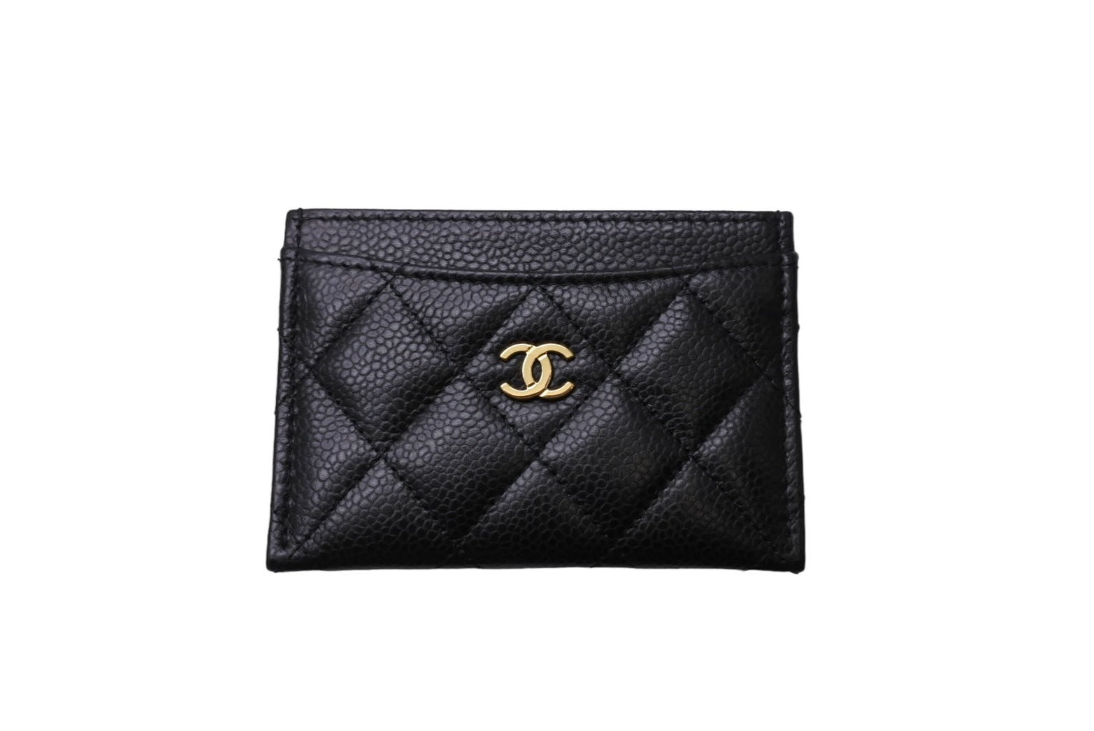 極美品 CHANEL シャネル クラシック カードケース ココマーク キャビア 