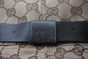 GUCCI グッチ バケットハット 023441 XM116 サイズXL GG柄 キャンバス レザー ベージュ ブラウン 帽子 総柄 良品 中古 65127 