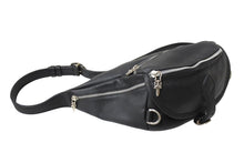 Load image into Gallery viewer, 極美品 CHROMEHEARTS クロムハーツ SNAT PACK XL スナットパック ウエストポーチ ボディーバッグ レザー シルバー925 中古 65128