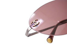 Load image into Gallery viewer, CHANEL シャネル ココマーク メガネ サングラス 4003 イタリア製 メタル ブラウン サイズ57◻︎19 美品 中古 65133