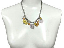 画像をギャラリービューアに読み込む, 極美品 Christian Dior クリスチャンディオール ロゴ アクセサリー シルバーネックレス ハートキー ラインストーン 中古 65145