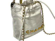Load image into Gallery viewer, CHANEL シャネル シャネル22 チェーン 2WAY ショルダーバッグ AS3980 ホワイト カーフスキン ロゴ ココマーク ゴールド金具 ランダム 美品 中古 65147
