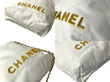 Load image into Gallery viewer, CHANEL シャネル シャネル22 チェーン 2WAY ショルダーバッグ AS3980 ホワイト カーフスキン ロゴ ココマーク ゴールド金具 ランダム 美品 中古 65147