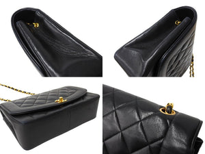 CHANEL シャネル ダイアナ25 マトラッセチェーンショルダーバッグ ココマーク 2番台 ラムスキン ブラウン ゴールド 良品 中古 65151