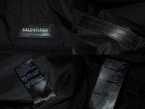 極美品 BALENCIAGA バレンシアガ Army スモール トートバッグ 2024春夏 644040 1000 R 620318 ラムスキン ブラック 中古 65152