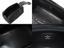 画像をギャラリービューアに読み込む, 極美品 LOUIS VUITTON ルイヴィトン スノー カプセル コレクション ドップキット クラッチバッグ M21435 ブラック 中古 65156
