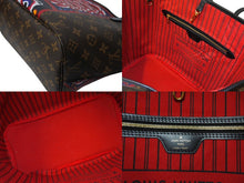 Load image into Gallery viewer, LOUIS VUITTON ルイヴィトン ネヴァーフルMM トートバッグ M43499 山本寛斎 コラボ 歌舞伎 達磨 和柄 PVC レザー 美品 中古 65157
