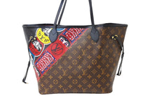 Load image into Gallery viewer, LOUIS VUITTON ルイヴィトン ネヴァーフルMM トートバッグ M43499 山本寛斎 コラボ 歌舞伎 達磨 和柄 PVC レザー 美品 中古 65157