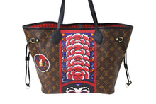 Load image into Gallery viewer, LOUIS VUITTON ルイヴィトン ネヴァーフルMM トートバッグ M43499 山本寛斎 コラボ 歌舞伎 達磨 和柄 PVC レザー 美品 中古 65157