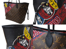 Load image into Gallery viewer, LOUIS VUITTON ルイヴィトン ネヴァーフルMM トートバッグ M43499 山本寛斎 コラボ 歌舞伎 達磨 和柄 PVC レザー 美品 中古 65157