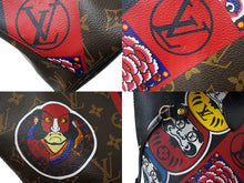 Load image into Gallery viewer, LOUIS VUITTON ルイヴィトン ネヴァーフルMM トートバッグ M43499 山本寛斎 コラボ 歌舞伎 達磨 和柄 PVC レザー 美品 中古 65157