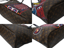 Load image into Gallery viewer, LOUIS VUITTON ルイヴィトン ネヴァーフルMM トートバッグ M43499 山本寛斎 コラボ 歌舞伎 達磨 和柄 PVC レザー 美品 中古 65157