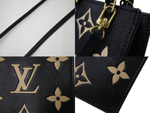 画像をギャラリービューアに読み込む, LOUIS VUITTON ルイヴィトン モノグラム アンプラント プティット サックプラ 2WAY ハンドバッグ M57937 IC ブラック カーフスキン ショルダー 美品 中古 65158