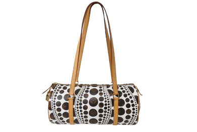 LOUIS VUITTON ルイヴィトン パピヨンGM ハンドバッグ 草間彌生 パンプキンドット M40687 ゴールド金具 美品 中古 65160